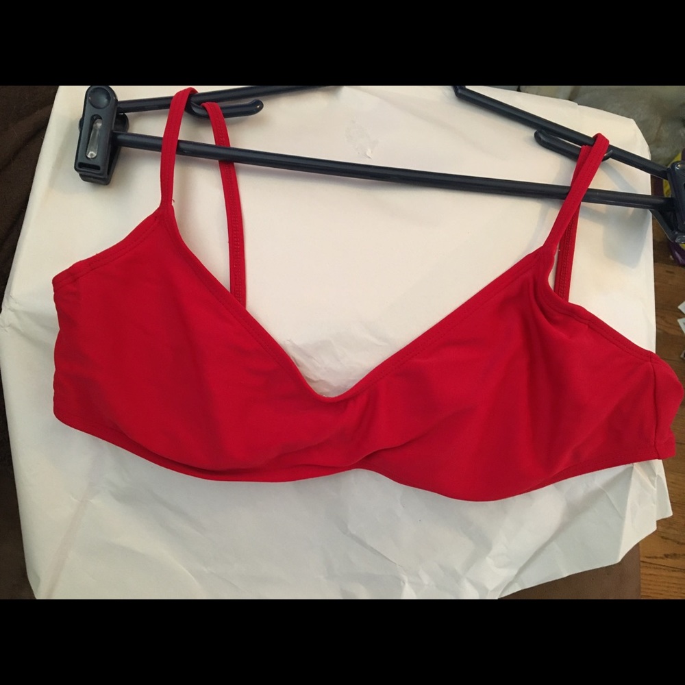 Tommy Hilfiger Junior Swim Bikini Top Red size 12 with Underwire
